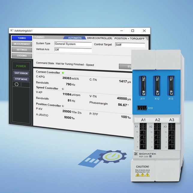 Autotuning für Servodrives MDD 2000